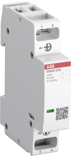 ABB Installationsschütz 20 A, 1S/1Ö, 230 V AC/DC – 1SBE121111R0611