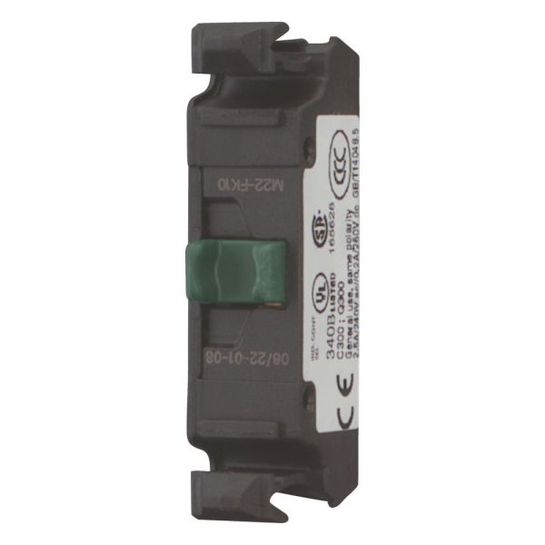 Kontaktelement, Cage Clamp, Push-in, Frontbefestigung, 1 S, 24 V 1.5 A, 230 V 1.5 A – 180792