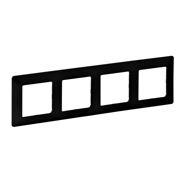 Valena Life 4-gang Frame Colour: Black – 754254