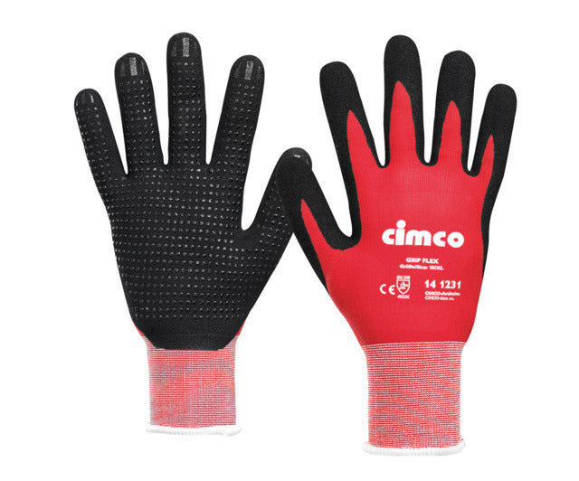 Work glove "Grip Flex" black/red, size 10/XL - 141231