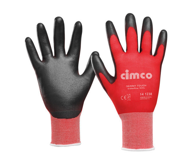 Work glove "Skinny Touch" grey/red, size 10/XL – 141238