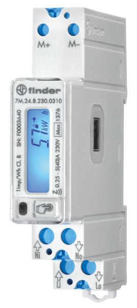 Energiezähler 1Ph. 40A, S0, IR, NFC, MID, M-Bus – 7M.24.8.230.0310