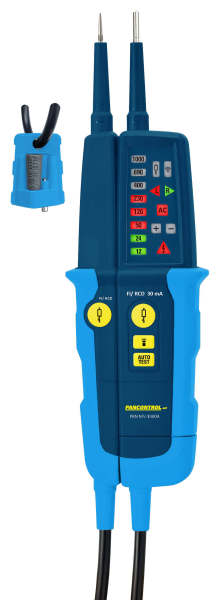 Spannungs- Durchgangsprüfer LED 12-1000V AC/DC Drehfeld-Anz, FI-Test – PAN MV-1000A