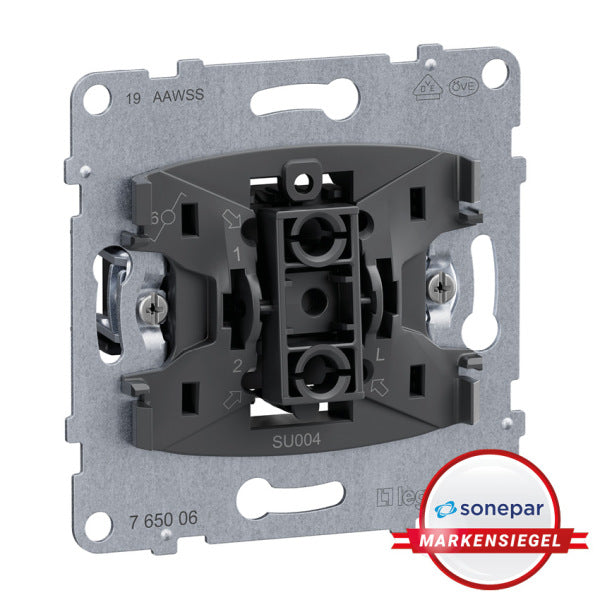 LEGRAND SEANO Einsatz Wechselschalter 10AX Steck klemmen – 765006