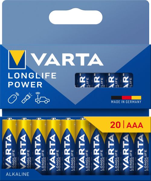 Battery Longlife Power Alkaline AAA Micro LR03 1.5V 1 Blister=20 pcs – 4903121720