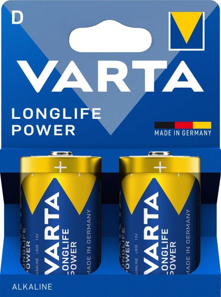 Batterie Longlife Power Alkaline D Mono LR20 1.5V 1Bli=2Stk – 4920121422