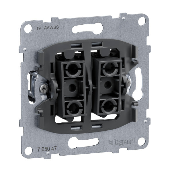 LEGRAND SEANO Einsatz Rollladen-/Jalousieschalte r mechanischer Verriegelung, 2 Tasten – 765047