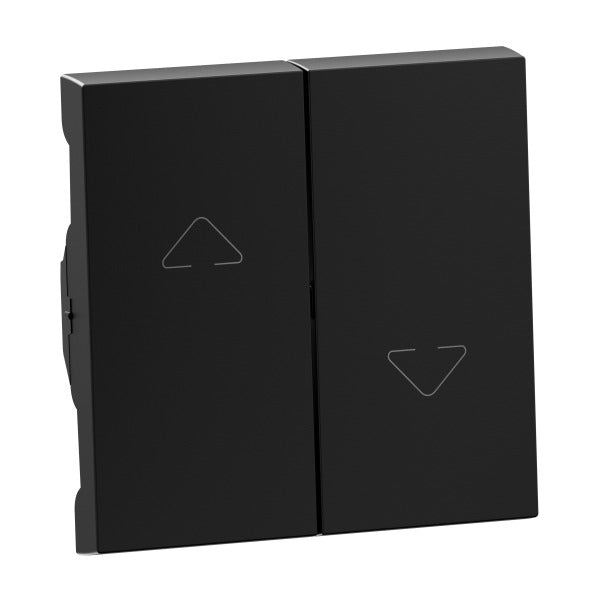 LEGRAND SEANO Wippe Jalousieschalter/-taster, 2- Tasten-System, Farbe: Schwarz lackiert – 765347