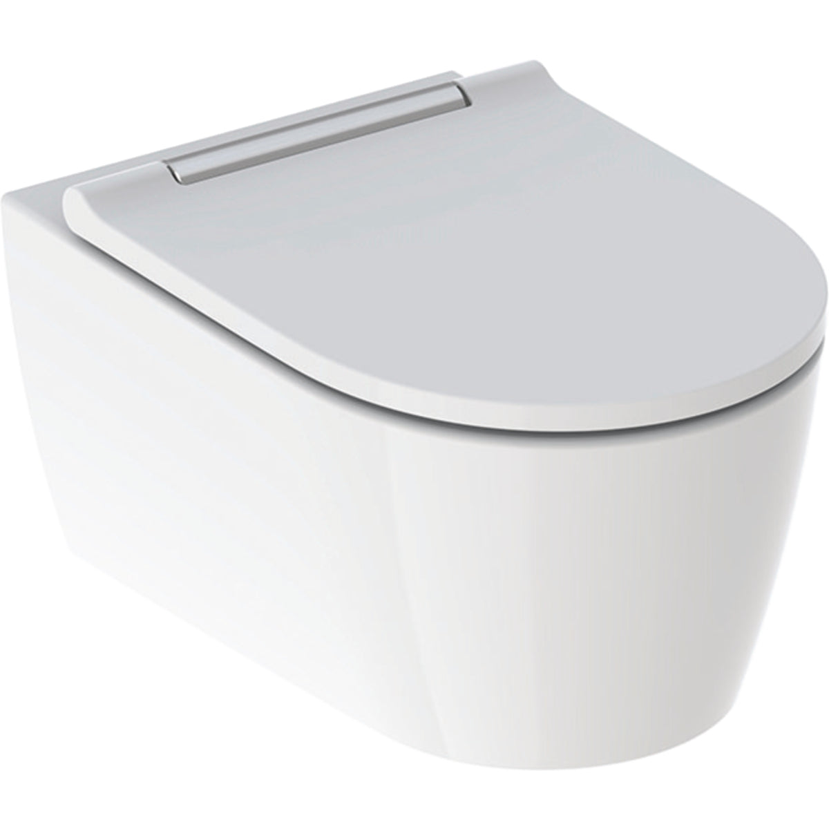 GEBERIT SANITAER Geberit One Set Tiefspüler mit WC-Sitz verchromt, TurboFlush – 500.202.01.1
