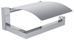 Alva Idea Toilettenpapierhalter mit Bgel und Deckel, Chrom - AQASIDRH
