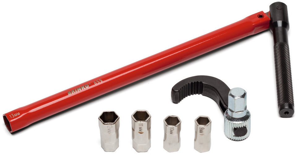 BRINKO Brinko Kombi-Standhahnschlüssel für 9, 10, 11, 12, 13mm, mit Klaue 13mm – 655