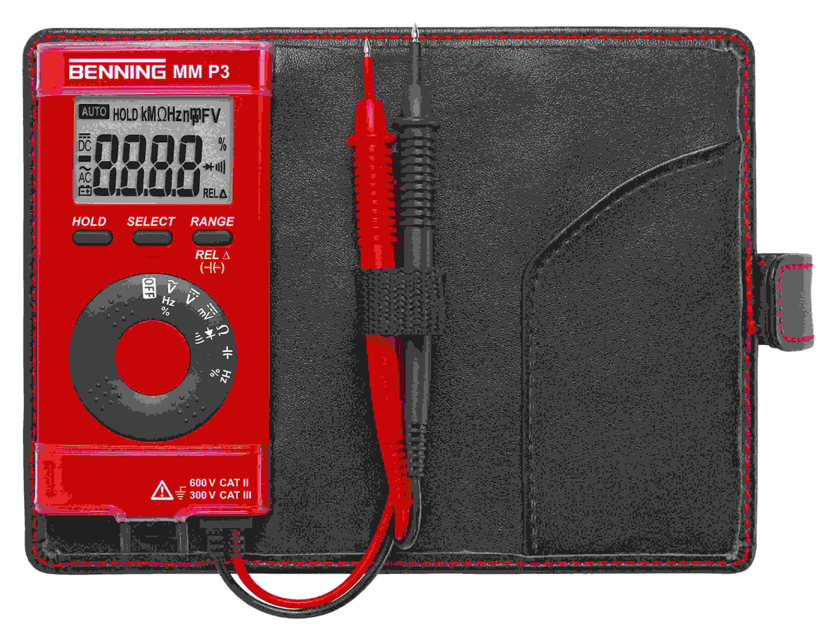 BENNING Digital-Multimeter Taschenformat leicht 600V 40MOhm MHz µF Durchgang Diode Hold – 044084