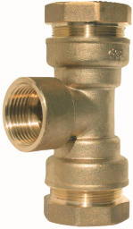 Alva 3025 T-Verbindungsstck 6/4" fr Rohr AD 63x6/4"IGx63 mm - PE3025-040