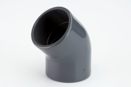 Alva PVC-U Winkel 45, d32 fr Schwimmbadanwendung PN16, grau - ACSWWK3245