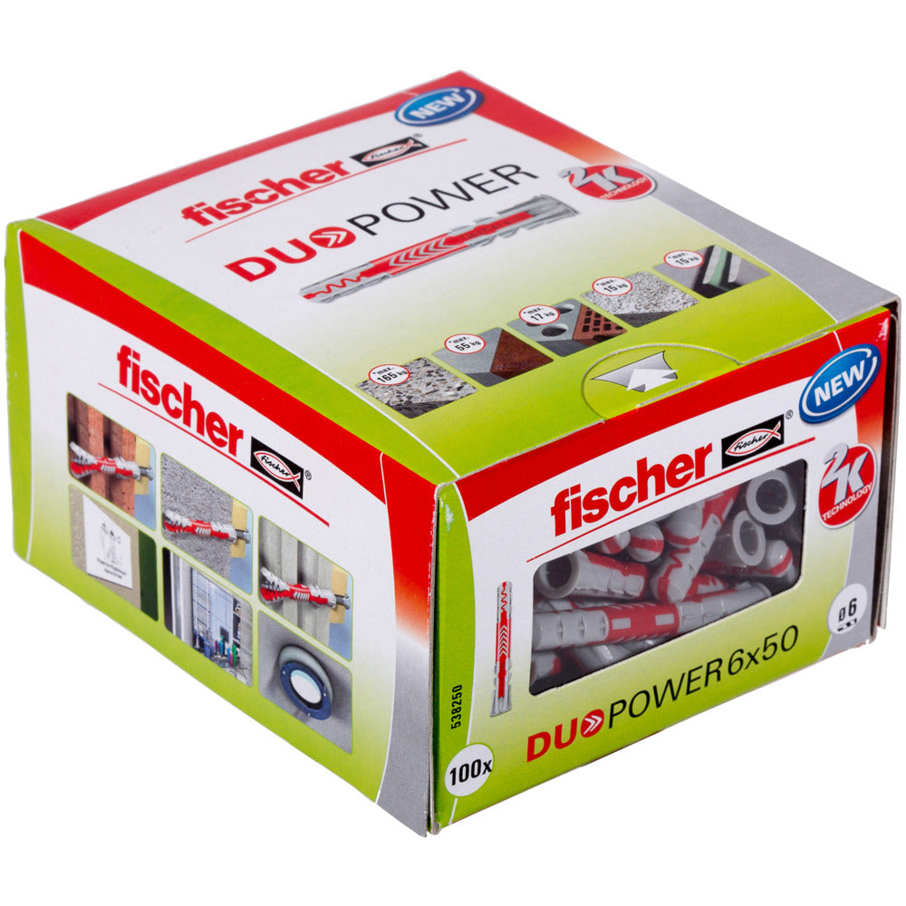 FISCHER DÜBEL Duopower 6 x 50 - VPE=100ST Duopower – 538250