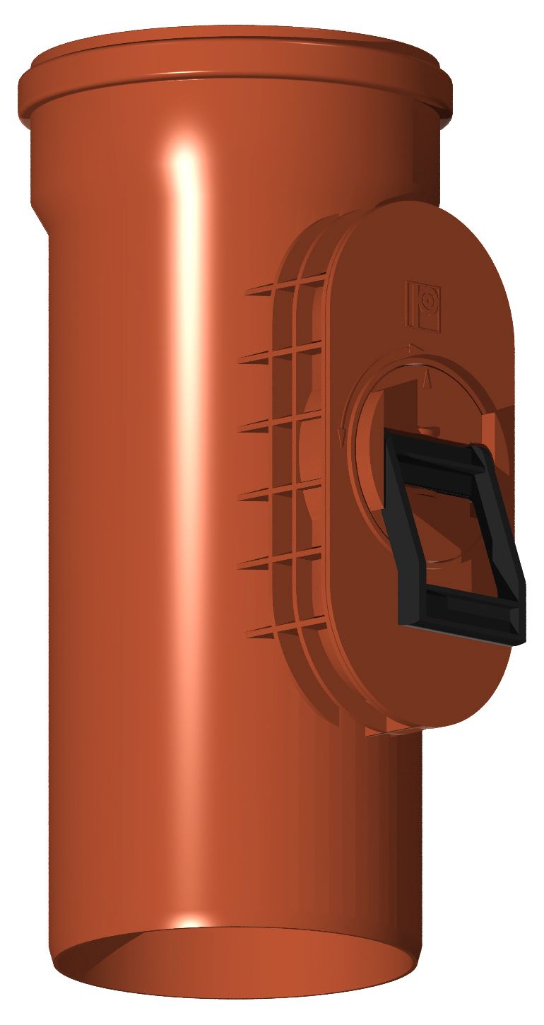 POLOPLAST PVC-Kanal Einhandputzstueck DN125 Behoerdenausf.n.OENORM B2501/2503 – 04489