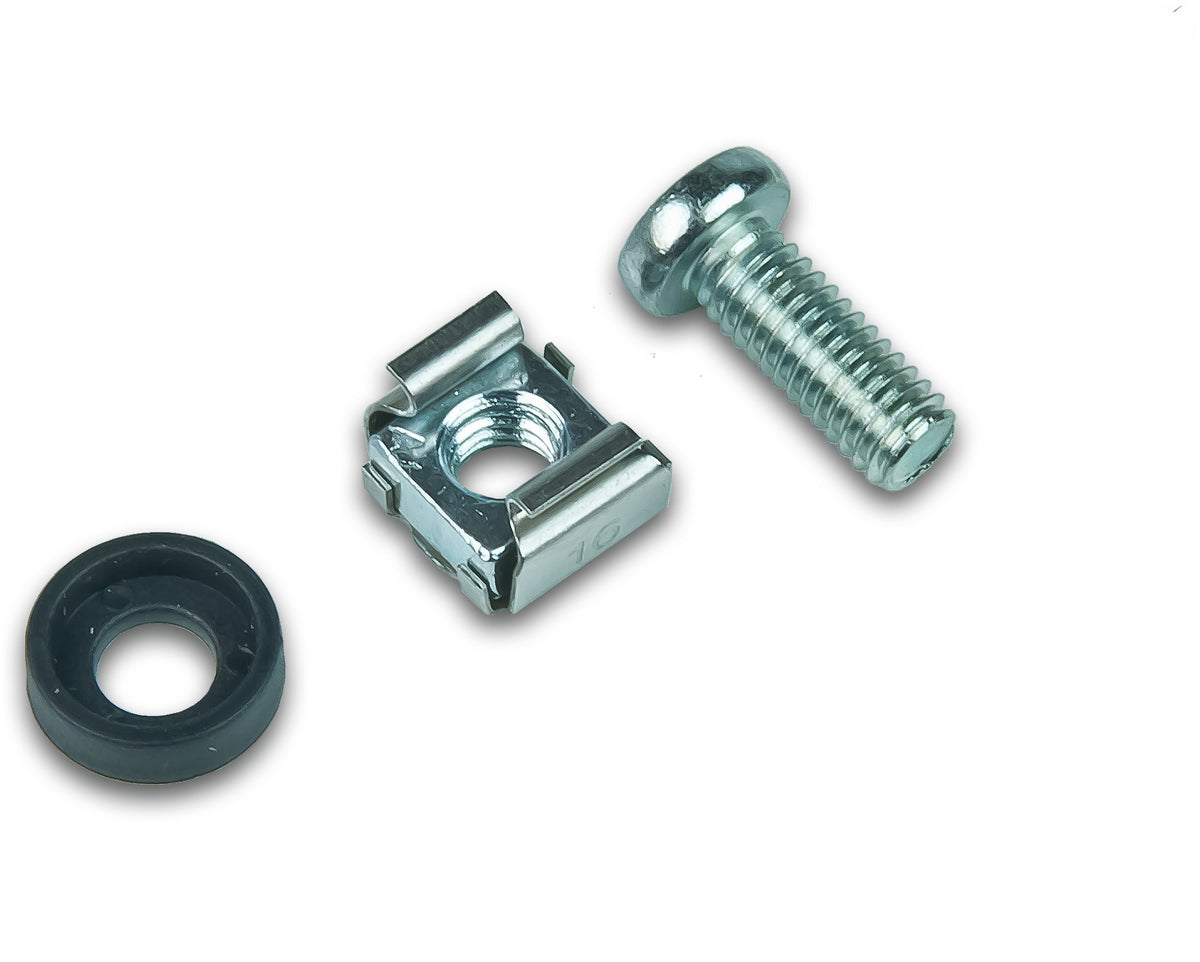 Alva Käfigmuttern-Set, 50 Sets bestehend aus Käfigmutter, Beilage und Schraube M6 - 19Z-KM-50