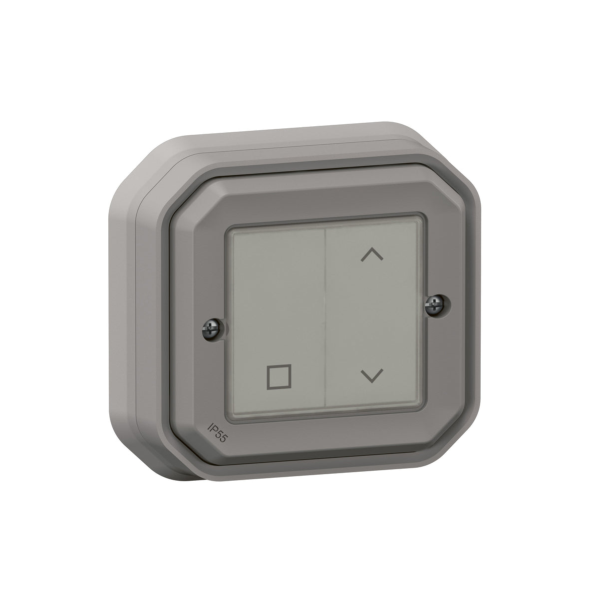 LEGRAND PlexoNew with Netatmo Wandsender Rolllad en, IP 55, Farbe: Grau – 069873L