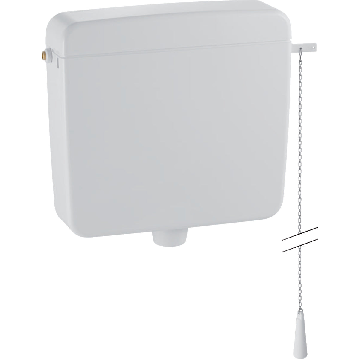 GEBERIT GE Spuelkasten AP127 hochhaengend 1 Menge, weiss, mit Zugkette – 127.052.11.1