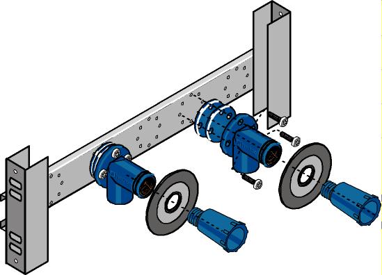 GEBERIT GE Huter Montageelem. AP-Armaturen fuer Trockenbau, Vor- und Inwand – HU-APA5010-M