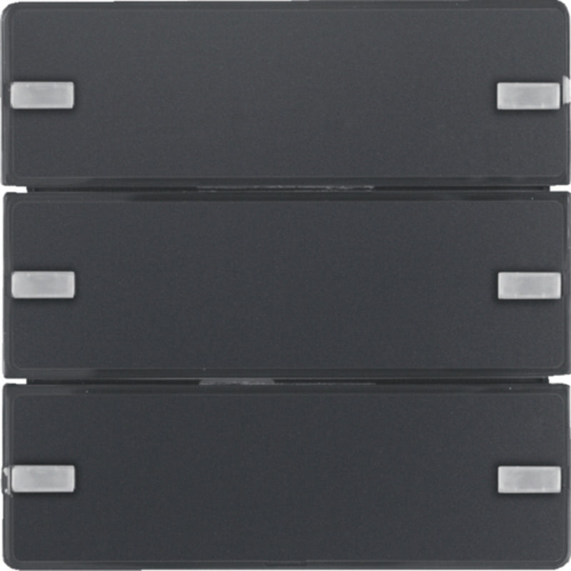 BERKER KNX Q.x Tastsensor 3fach Komfort anthrazit samt – 80143326