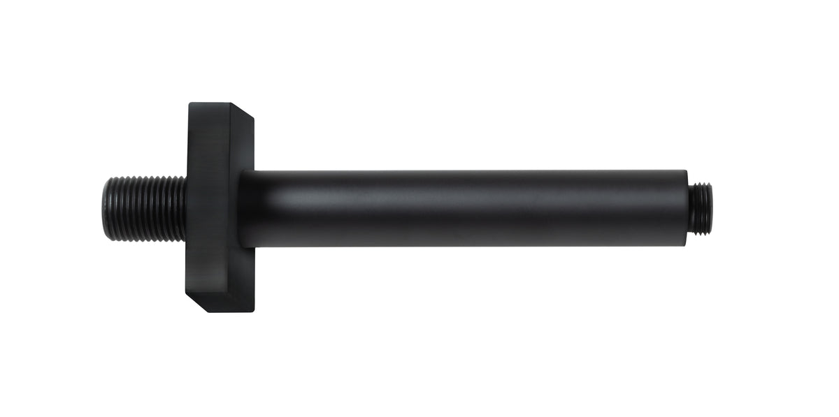 REGENWERK Regenwerk Passion Deckenarm 165 mm, eckig, Messingrosette, schwarz – BPPAARRDAES