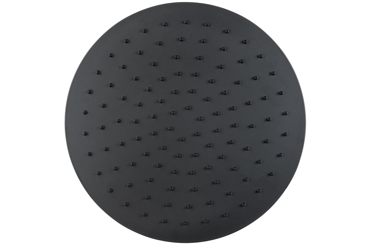 REGENWERK Regenwerk Passion Kopfbrause Edelstahl, Rund, 400 mm, schwarz – BPPAARRKB3RS