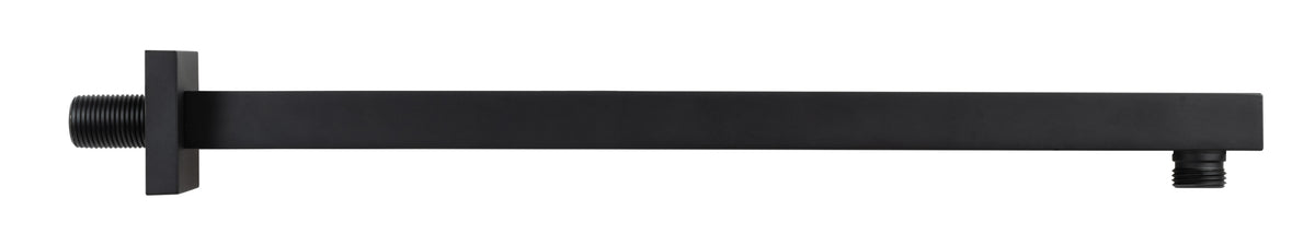 REGENWERK Regenwerk Passion Wandarm 400 mm schw., eckig, Messingros.,Quick-Steckm. – BPPAARRWA400ES