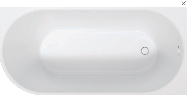 DURAVIT Duravit DuraSenja BW 1700x800mm weiß, Sanitäracryl, oval, Ecke rechts – 700581000000000