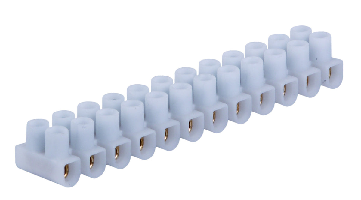 POLLMANN Reihenlusterklemme 10 - 25 mm², 12-polig weiß – 3700170