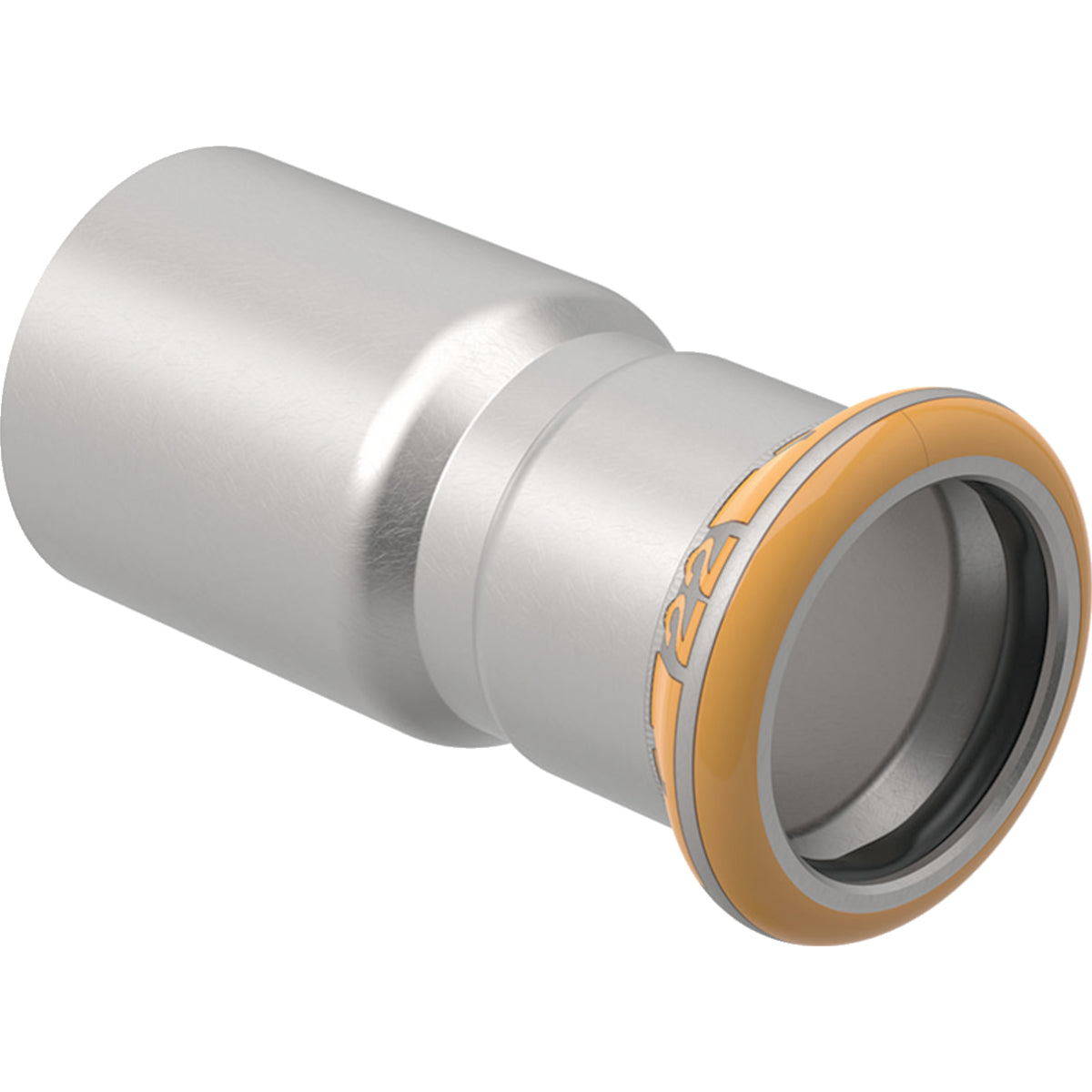 GEBERIT GE Mapress Therm Reduktion Einschubende, d88,9 x 54mm, NPW – 42438
