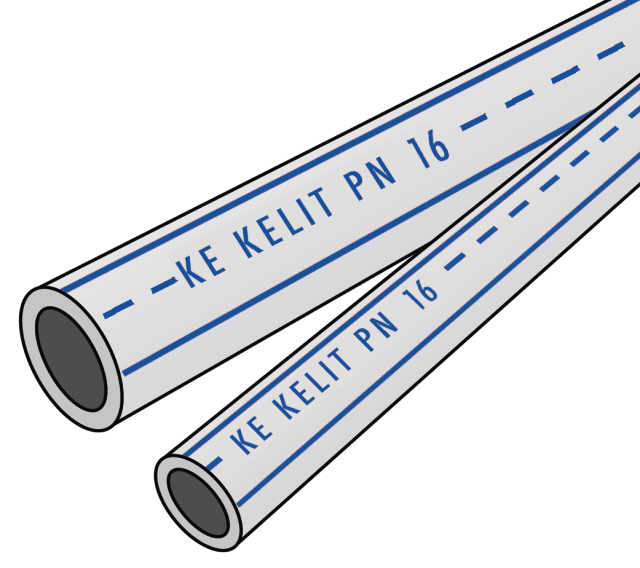 KE KELIT KE08 KELEN PP-RCT Rohr PN16 40x5,5 Länge 4m – 1684001