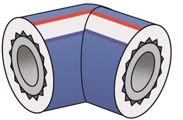 KE KELIT KE70-LX4 KE PP-RCT LX Winkel 45 Grad 20 Isolierst. 4mm – 2511541