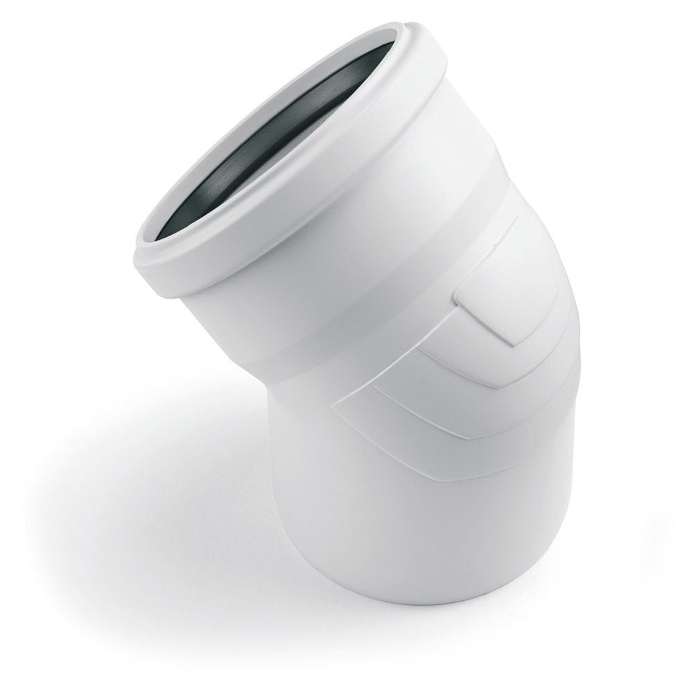 REHAU RAUPIANO PLUS Bogen DN 125, 87 Grad, wandverstärkt – 11235141001