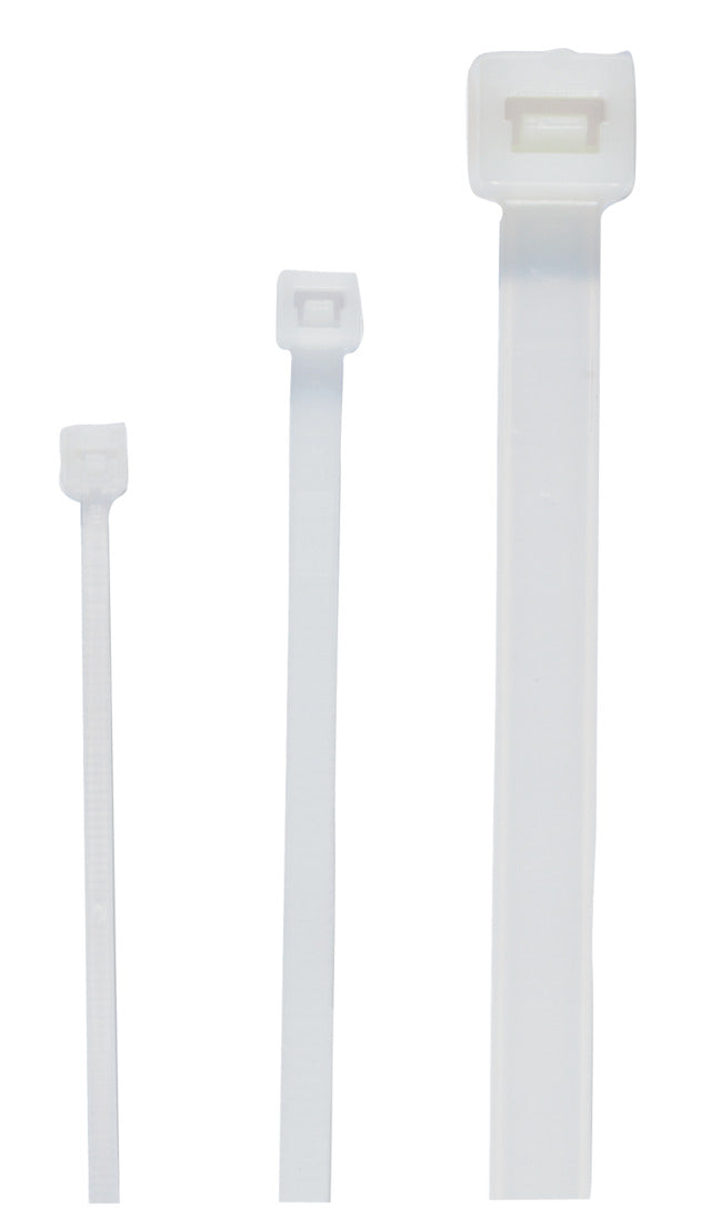 CIMCO Kabelbinder, naturfarbig, B x L 4,5 x 20 0 mm, 100 Stück – 181367