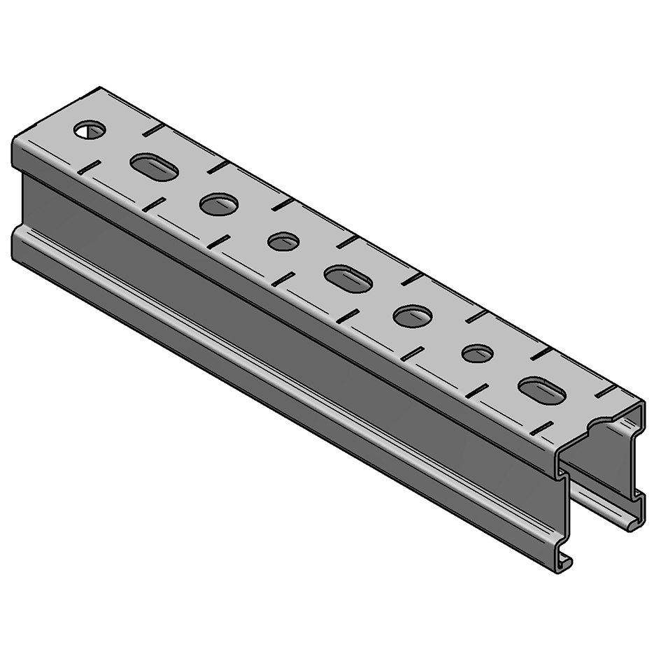 MEFA Montageschiene C-Profil Stex, 35 / 42 / 1,5 mm L= 2 m fbv – 12735422