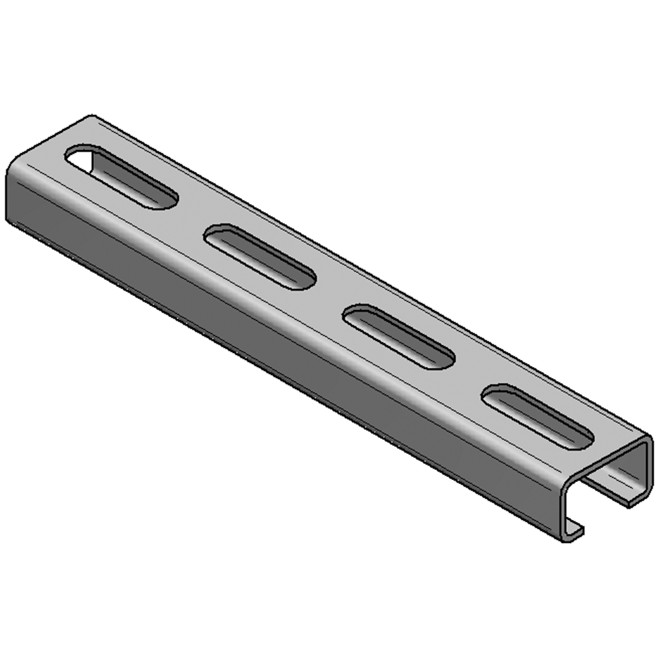 MEFA Montageschiene C-Profil V4A, 35/21/2mm L = 3m – 0800151