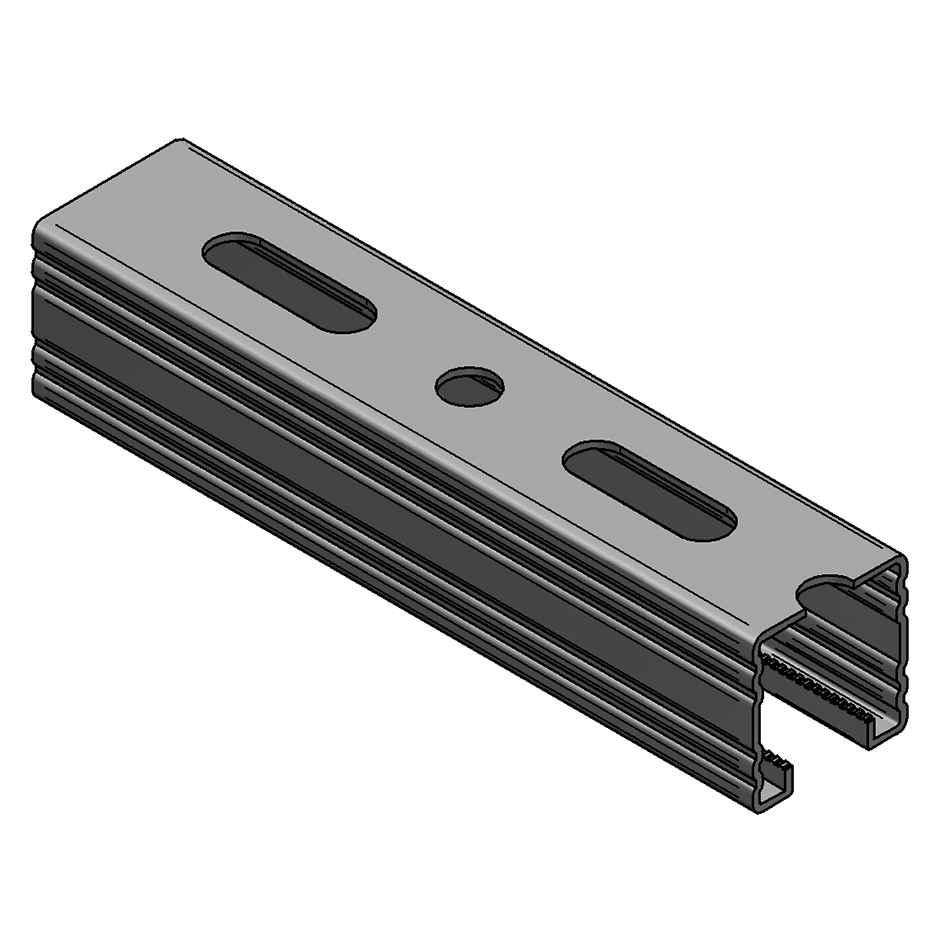 MEFA Montageschiene C-Profil, 45 / 45 / 2 mm L= 2 m fbv – 082045220