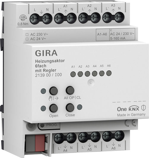 GIRA Heizungsaktor 6f Regler OneKNX REG – 213900