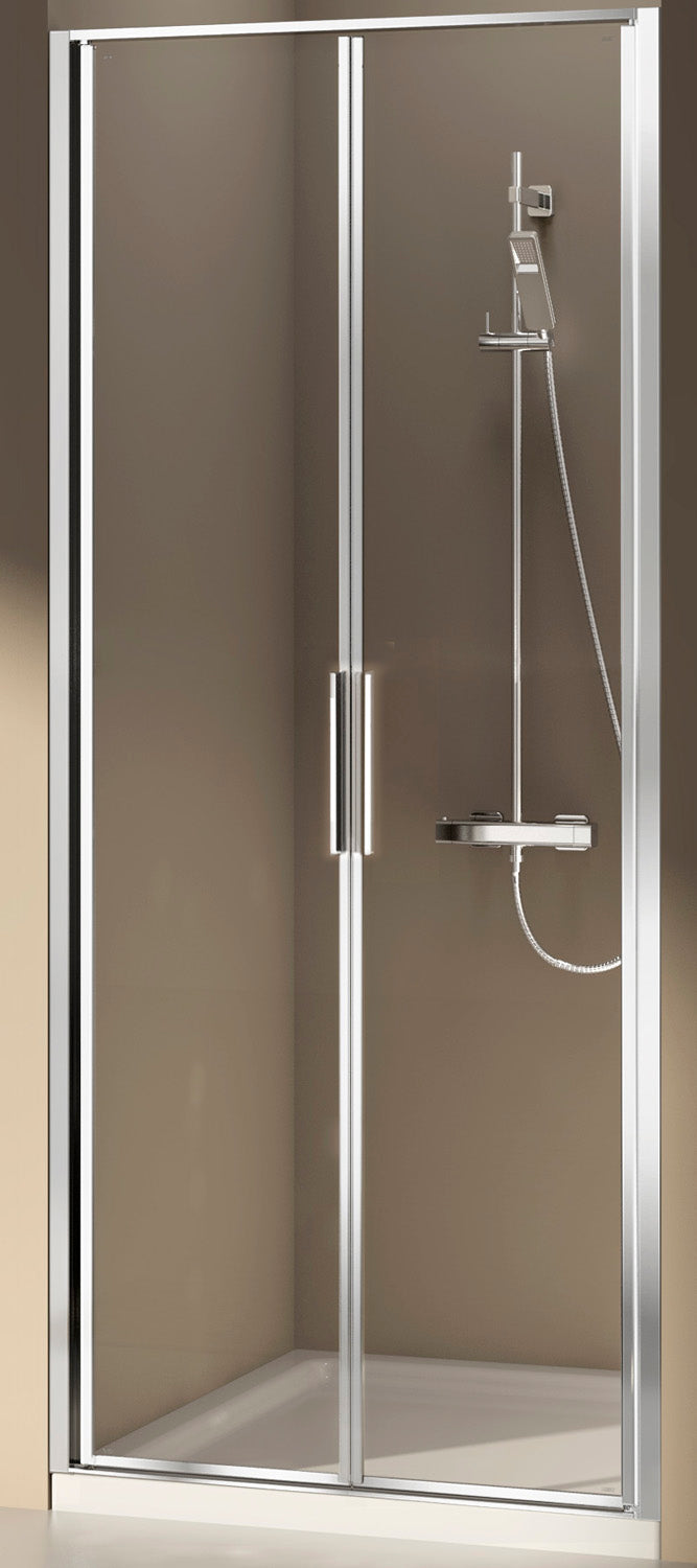 ALVA Dura Pendeltür 2-tlg. 90/195cm Silber Matt, Glas ESG
