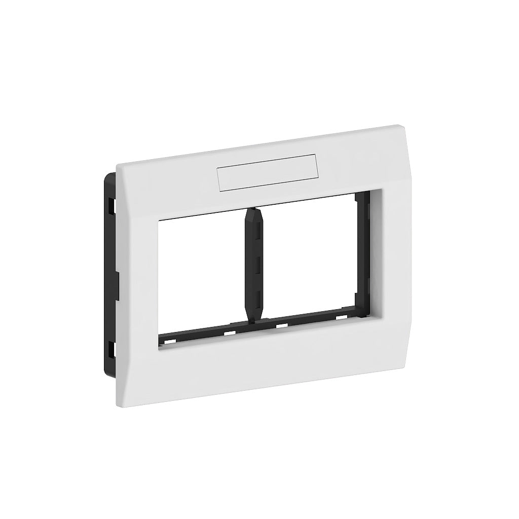 GGK M45 2-fach Adapterrahmen reinweiss RAL 9010 horizontal – 4658