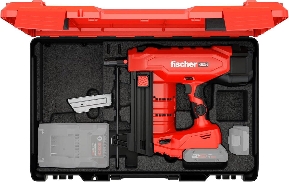 FISCHER DÜBEL Batteriebetriebenes Setzgerät Set FXC 85 (inkl. Akku und Ladegerät) – 567478