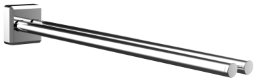 ALVA Prima Doppelhandtuchhalter 2-armig, 41 cm, Chrom