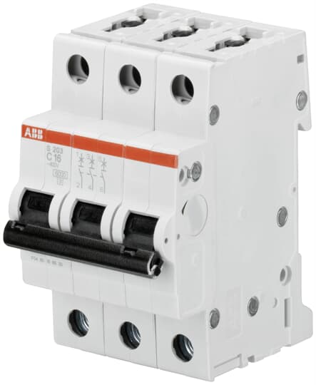 ABB LS-Schalter 6kA C 16A/3pol 3TE – 2CDS253001R0164