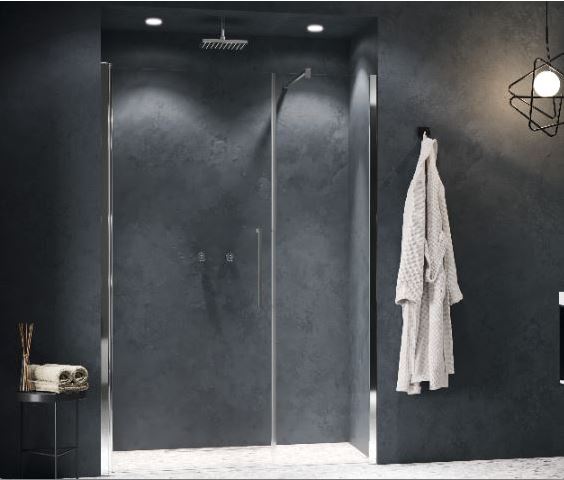 NOVELLINI NO Young 2.0 GFL Pendeltür 137-141x200cm ESG-Klar Chrom – Y2GFL137-1K