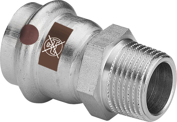 VIEGA Viega Übergangsstück mit SC Temponox 1711 in 18mmxR3/4 Stahl nichtrostend – 811 525