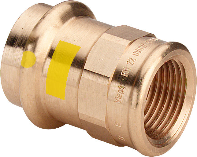 VIEGA Viega Übergangsstück mit SC Profipress G 2612 für Gas in 22mm x Rp3/4 Rotguss – 346 423