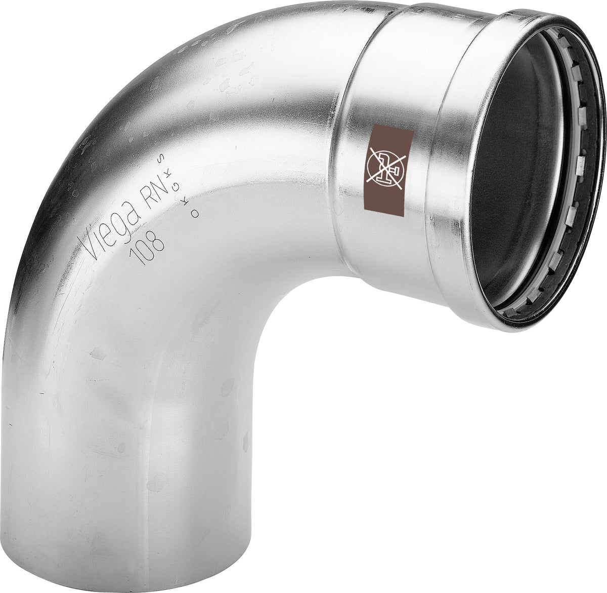 VIEGA Viega Bogen 90 Grad mit SC Temponox XL 1716.1XL in 88,9mm Stahl nichtrostend – 809 812