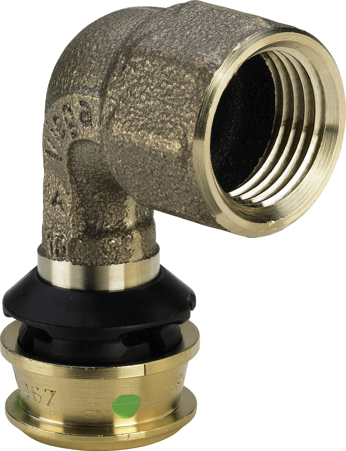 VIEGA Viega Bogen mit SC Raxofix 5314.11 in 20mm x R1/2 Siliziumbronze – 646 110