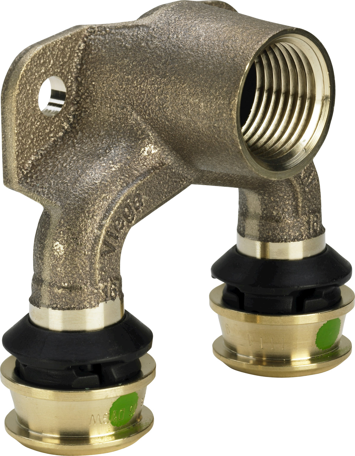 VIEGA Viega Doppelwinkel mit SC Raxofix 5325.7 in 16mm x Rp1/2 Siliziumbronze – 645 946